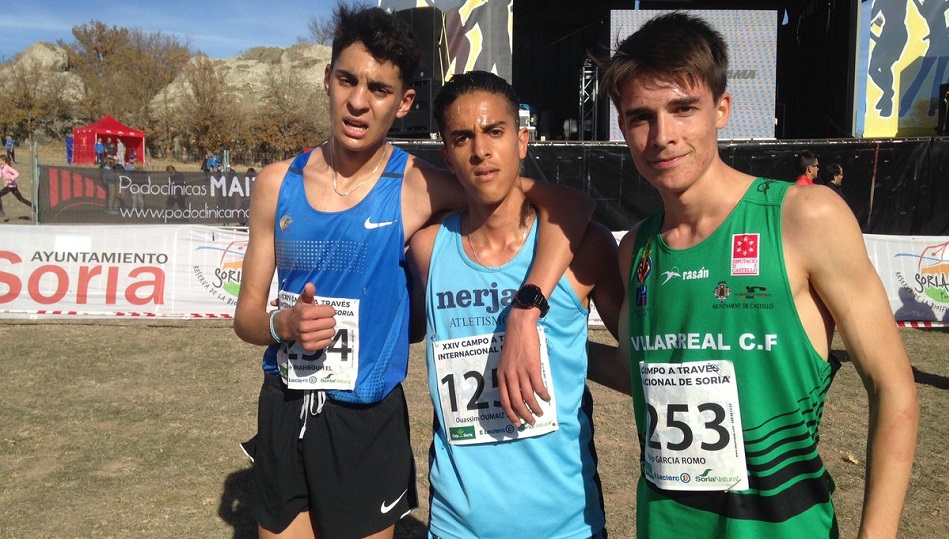 García Romo (derecha), al término de la prueba.