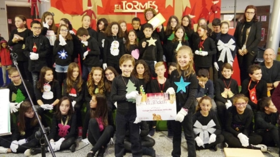 Alumnos de sexto curso de Primaria del colegio San Estanislao de Kostka, ganadores de la edición anterior