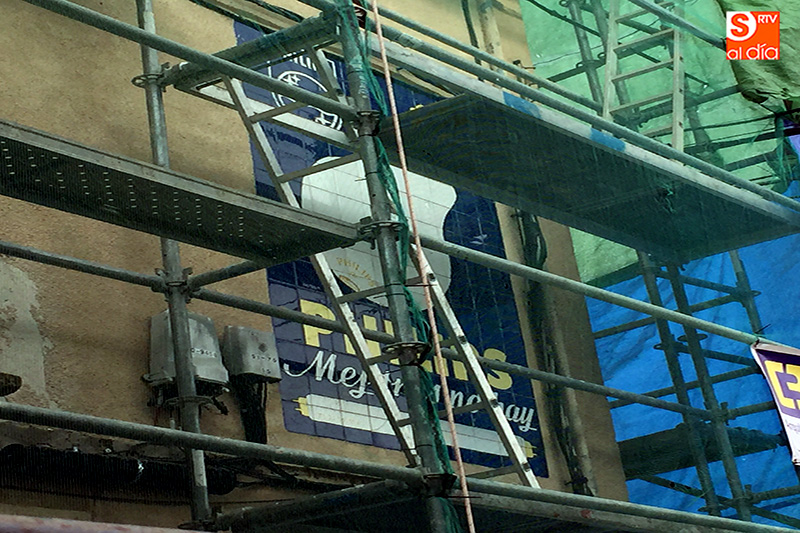 Los responsables de la obra encargada de la reforma han recibido hoy la comunicación para la detención de cualquier labor para eliminar el mural