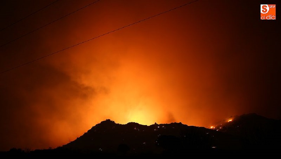 Imagen de un incendio en Salamanca este verano.