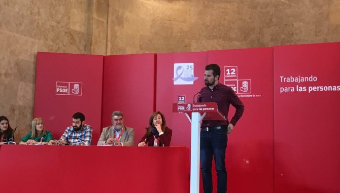 Luis Tudanca interviene en el Congreso del PSOE