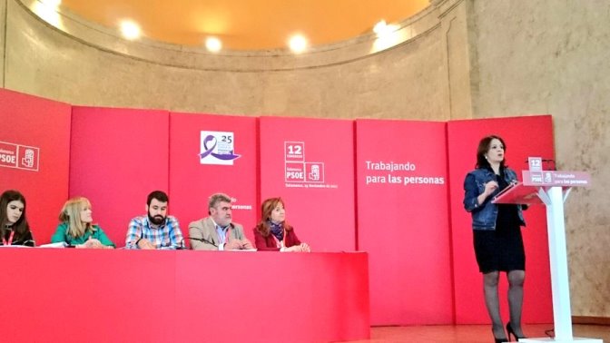 Adriana Lastra interviene en el XII Congreso provincial del PSOE