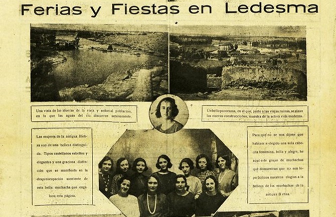 La feria de septiembre de Ledesma, en La Voz de Castilla, del año 1923