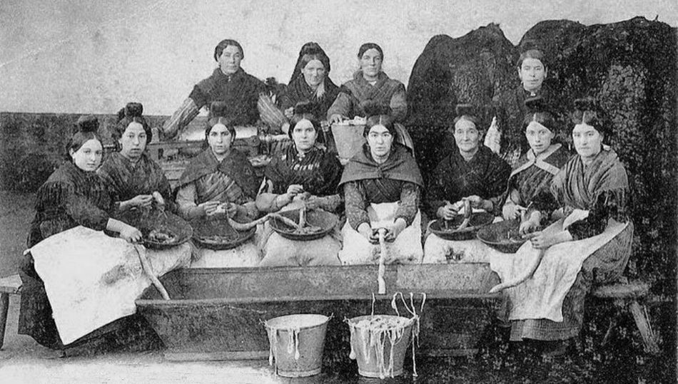 Las Candelarias que fabricaban embutidos a principios del XX