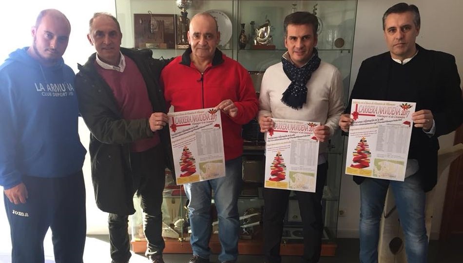 Zeus Peña, Ramiro Morán, el alcalde, Manuel Gago, Óscar Casas y Casimiro Blanco.