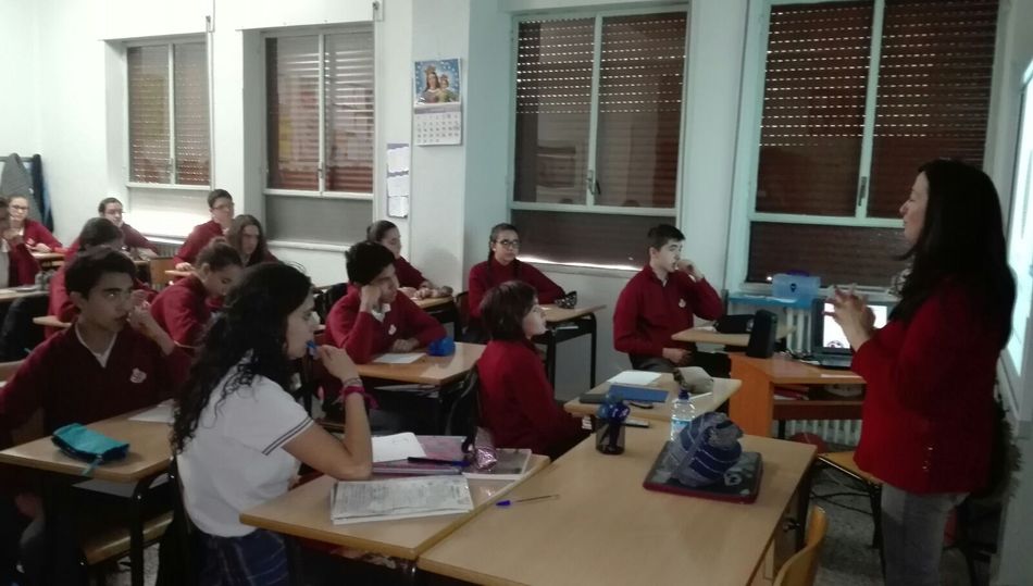 Un instante del taller celebrado en el centro.