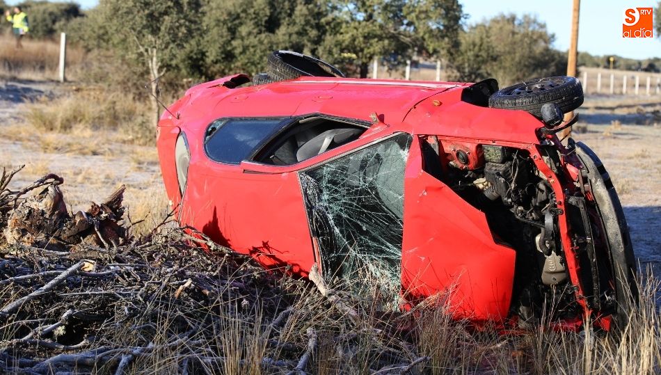 Estado del vehículo tras este accidente mortal / Foto de Alberto Martín