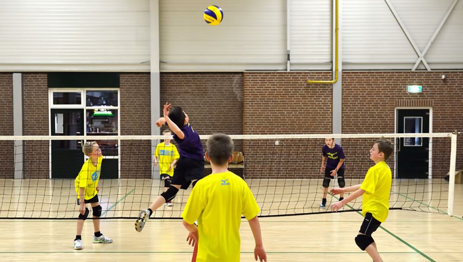 Imagen de una actividad de voleibol de menores. Foto: FIVB