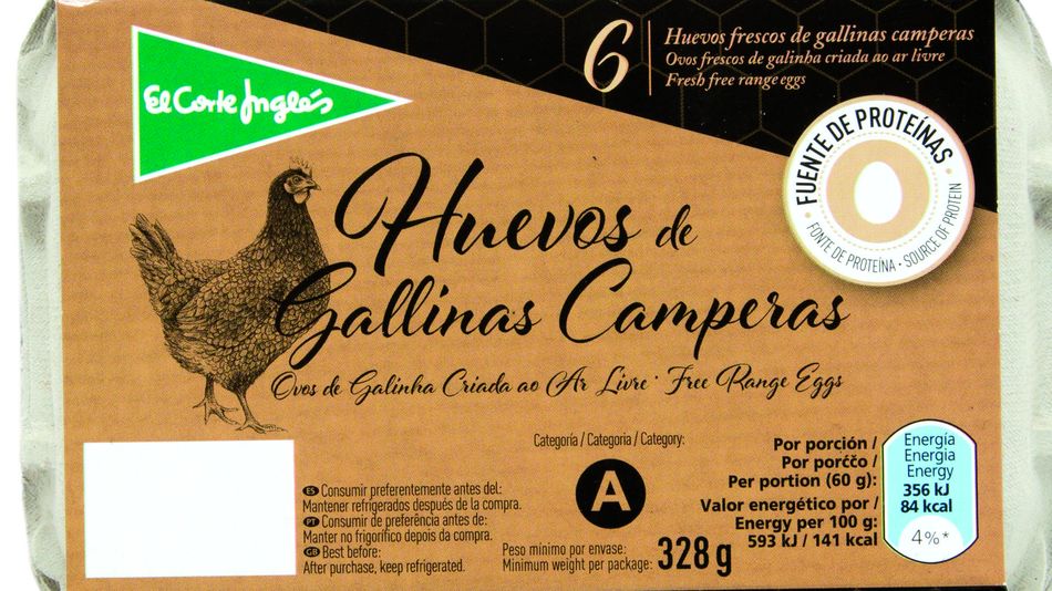 El Corte Inglés asegura que en 2025 los huevos de marca propia serán libres de jaula