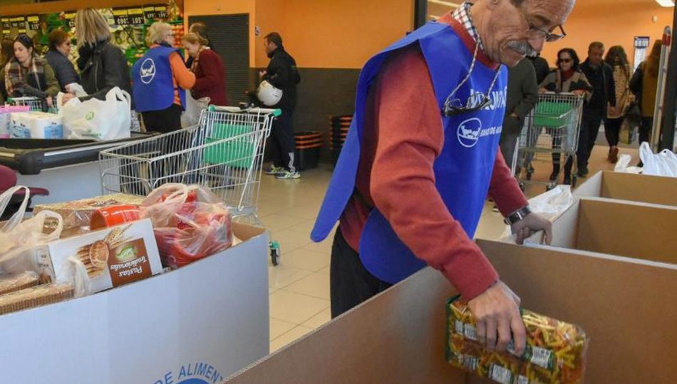 Los productos no repartidos en la zona se entregarán al Banco de Alimentos de Salamanca