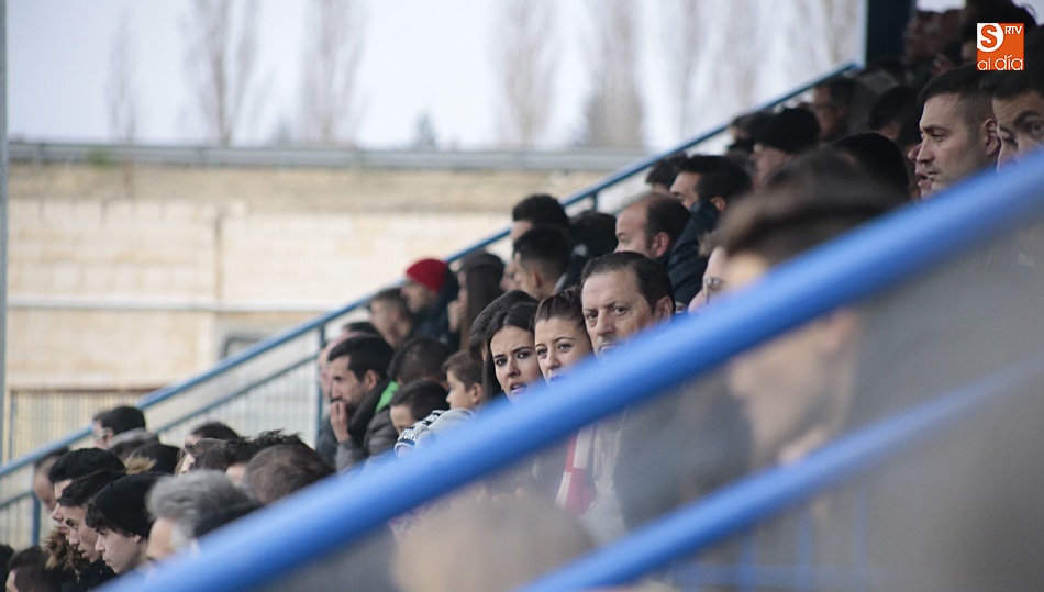 Aspecto de la grada del San Casto en un partido del primer equipo.
