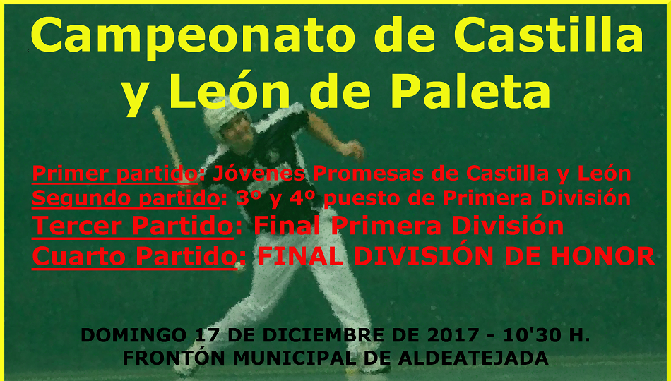 Cartel anunciador de la competición que se celebra este domingo en Aldeatejada.