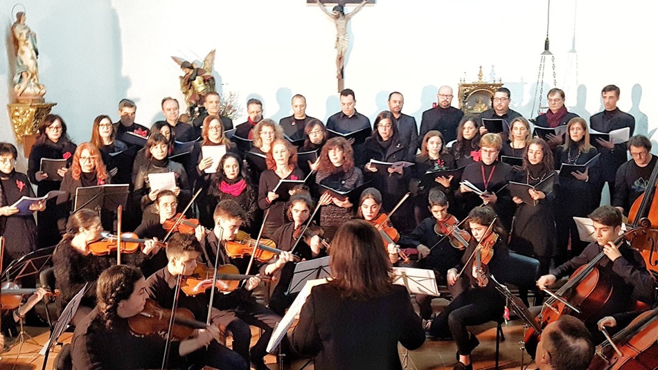 Concierto de Navidad en Juzbado con el Coro Contrapunto y la orquesta de antiguos alumnos de la Escuela de Música Sirinx