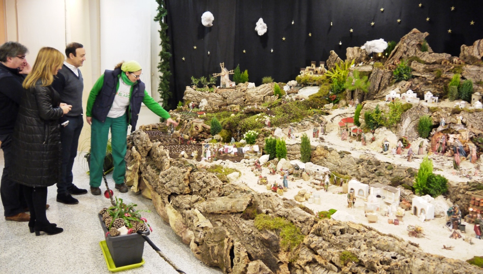 Aspecto del Belén que se ha instalado en Carbajosa de la Sagrada