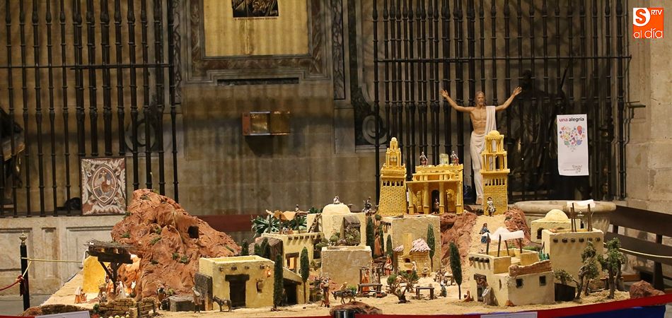 Belén de la Iglesia de La Purísima montada por el salmantino Óscar Terrero