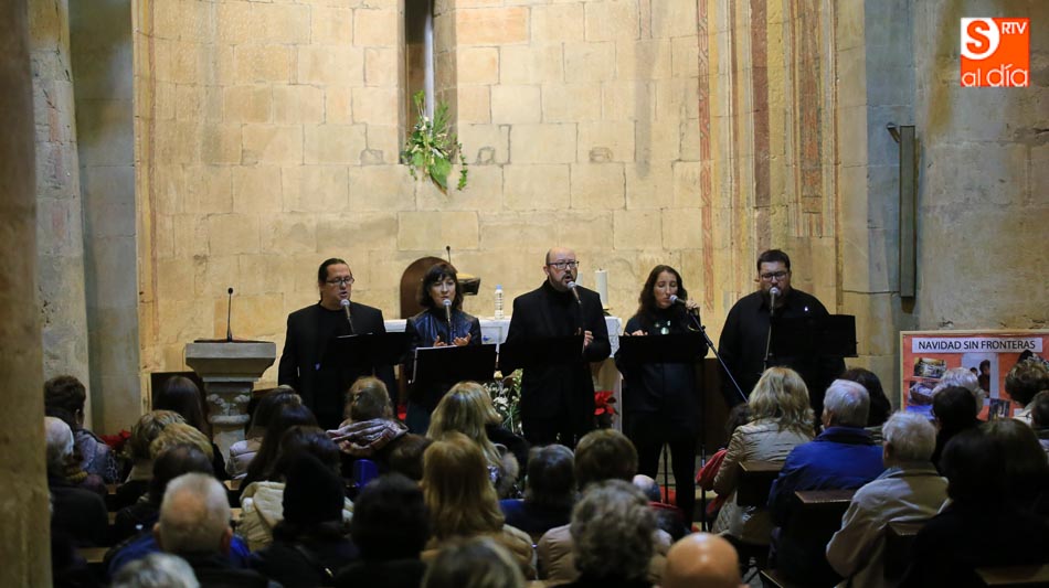 Un momento de la interpretación musical en la iglesia San Marcos