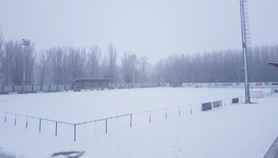 Aspecto de cómo está el campo en la actualidad tras las últimas nieves