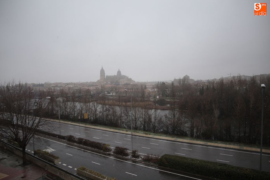 Salamanca, a primera hora de este domingo. Fotos: Alejandro López