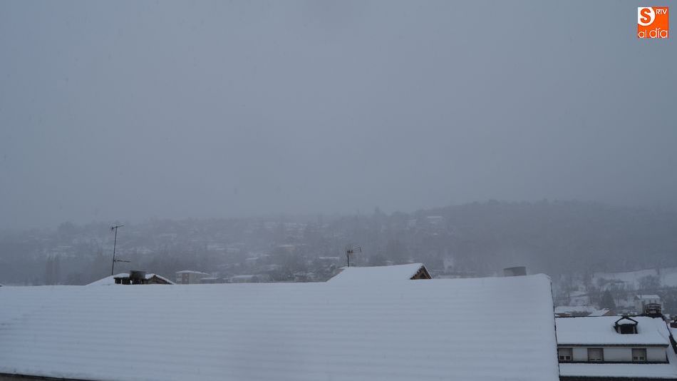 Aspecto que presentaba la zona de Béjar nevada el pasado domingo.