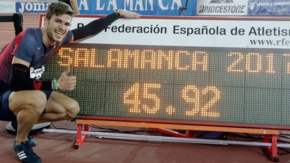 Óscar Husillos, atleta palentino