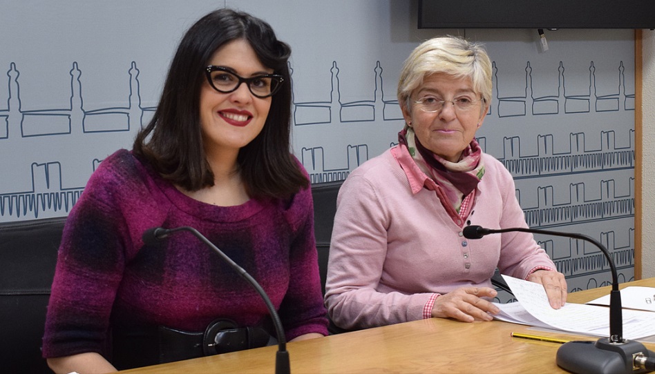 Virginia Carrera y Pilar Moreno, concejales de Ganemos Salamanca
