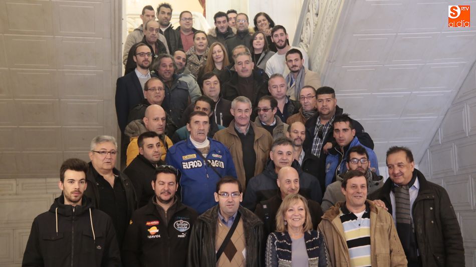 Recepción municipal a participantes de estos cursos de formación / Foto de Alejandro López