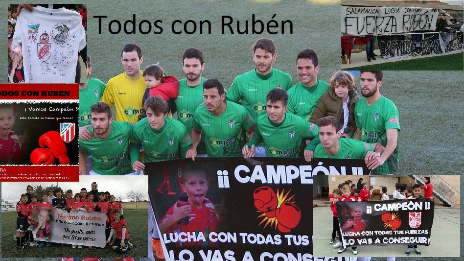 Montaje con imágenes de distintas muestras de apoyo al joven jugador.