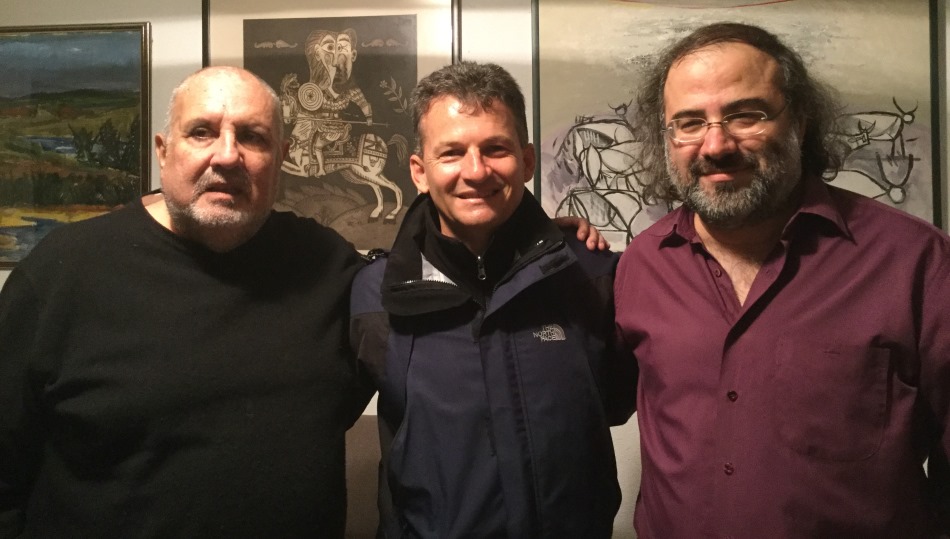 Viloria, Cadavid y Alencart, en Salamanca. Foto de Patricia Valenzuela