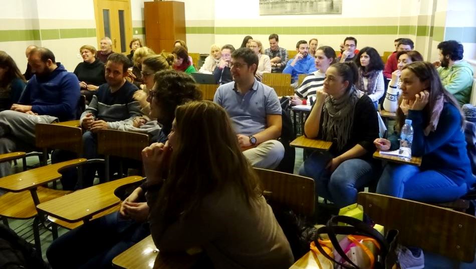 Reunión del claustro de profesores del colegio San Juan Bosco