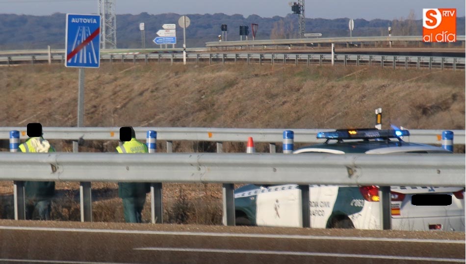 Trágico accidente en la A-62, término de Robliza de Cojos