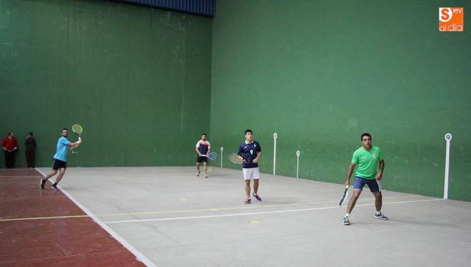 Un partido de frontenis disputado en uno de los pabellones de Salamanca