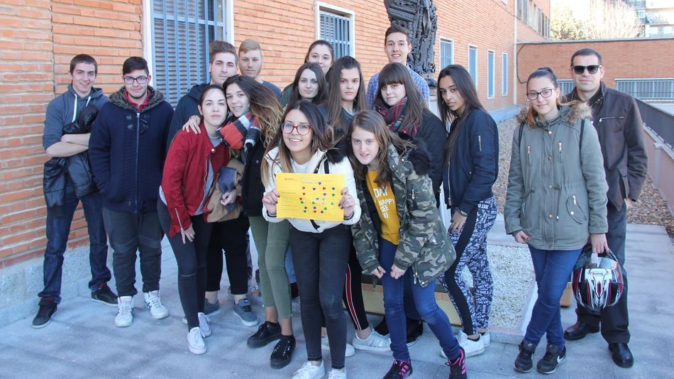 Algunos de los alumnos que han participado de las actividades del centro