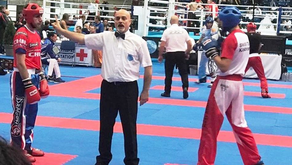 Juan Manuel Macías Velasco, en un combate de un torneo