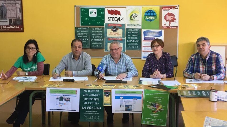 Portavoces de la Junta de Personal No Universitaria de  Salamanca