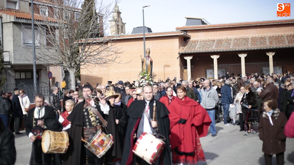 Procesión de San Blas en Santa Marta de Tormes. Foto: Alejandro López