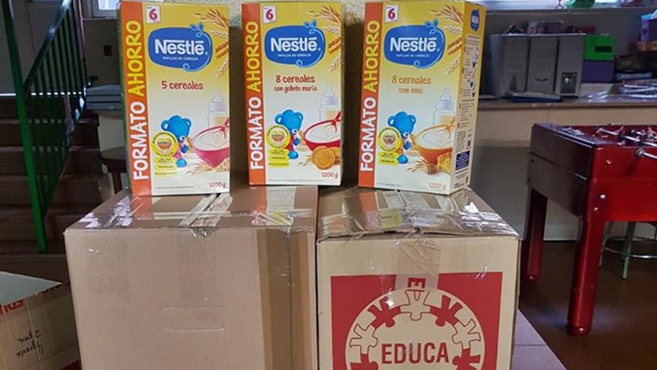 Envío de cajas de cereales infantiles