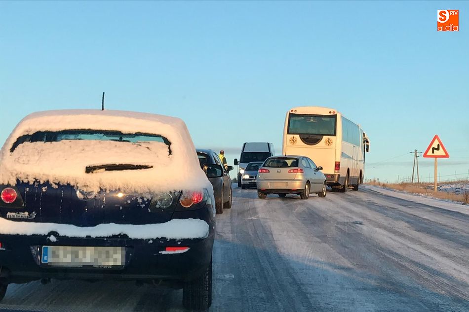 Retenciones en la carretera de Alba de Tormes