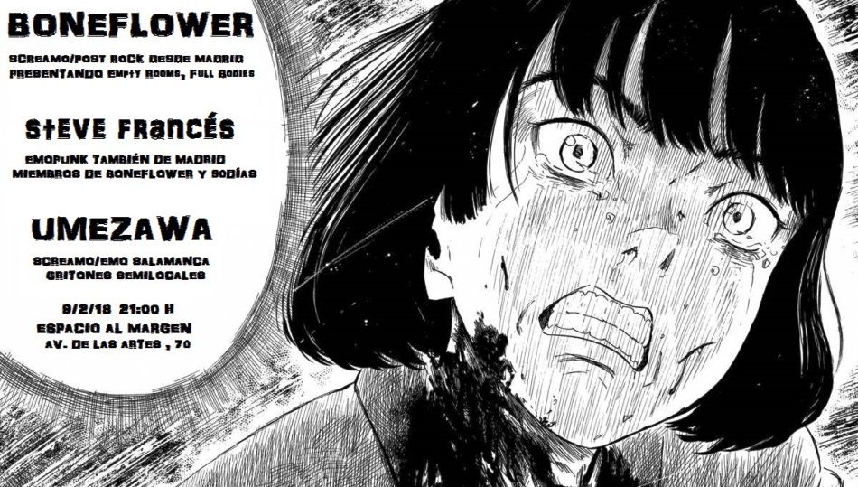 Boneflower, Steve Francés y Umezawa ofrecen un concierto en ‘almargen’  