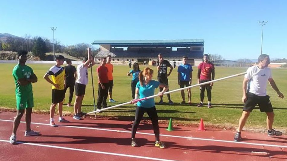 Entrenamiento equipo de atletismo