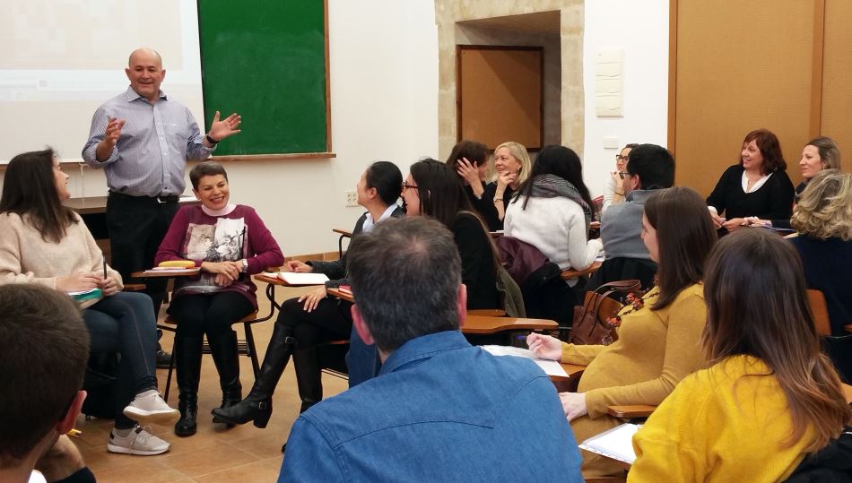 Un momento del acto en la Universidad Pontificia