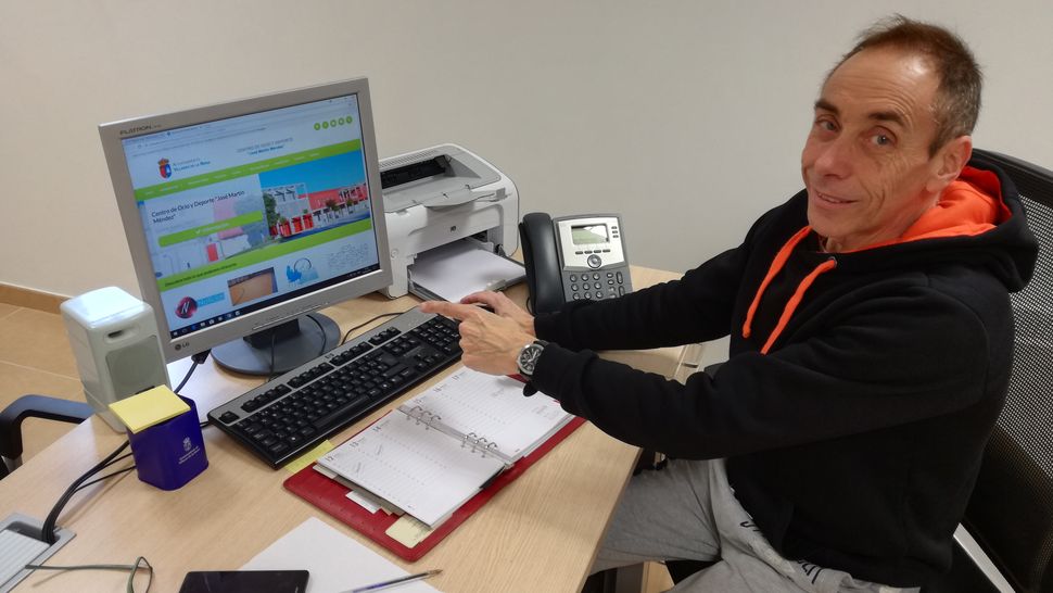 El concejal de Deportes, José Pascua, en la presentación del proyecto