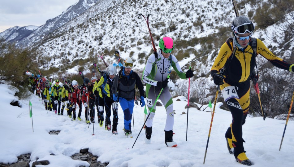 Un momento de la prueba disputada en la sierra palentina