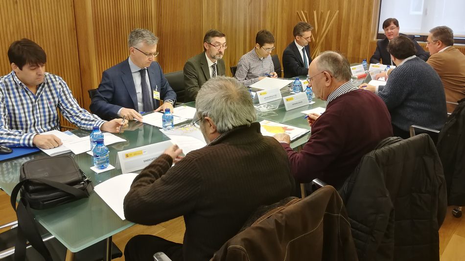 Un instante de la reunión de la Comisión Permanente.