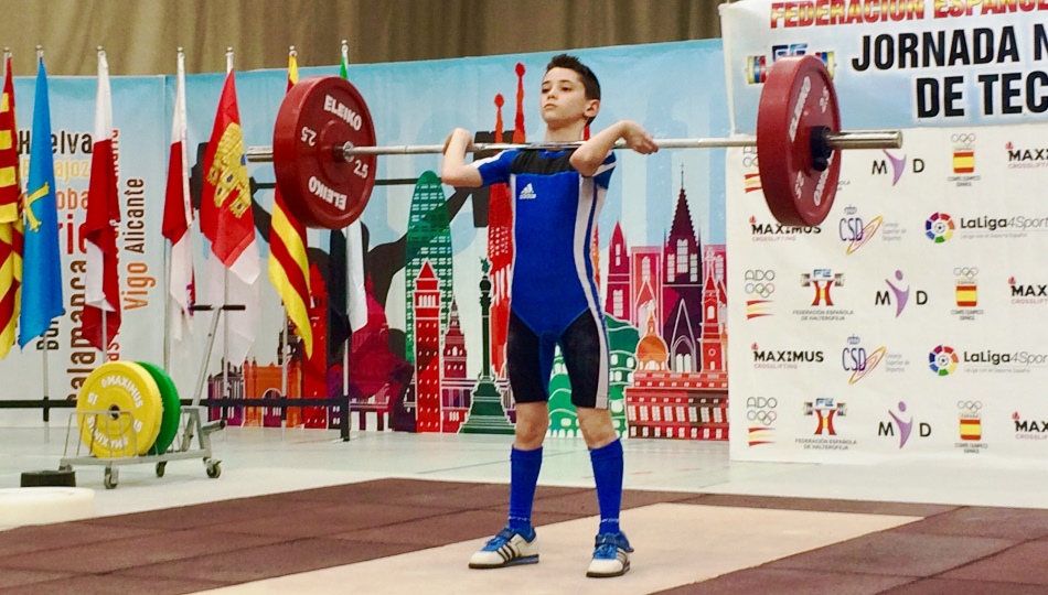 Jaime, en pleno esfuerzo en la competición del Consejo Superior de Deportes