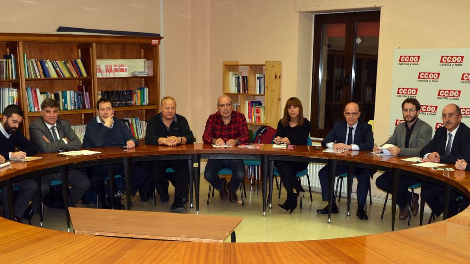 Un momento de la reunión.