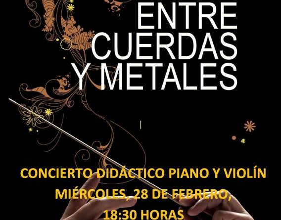 Los alumnos de la Escuela de Música ofrecerán un concierto didáctico de piano y violín  