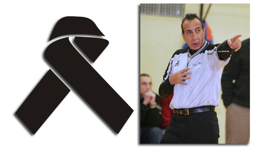 Montaje de la Federación Territorial en señal de duelo por la muerte del árbitro charro.