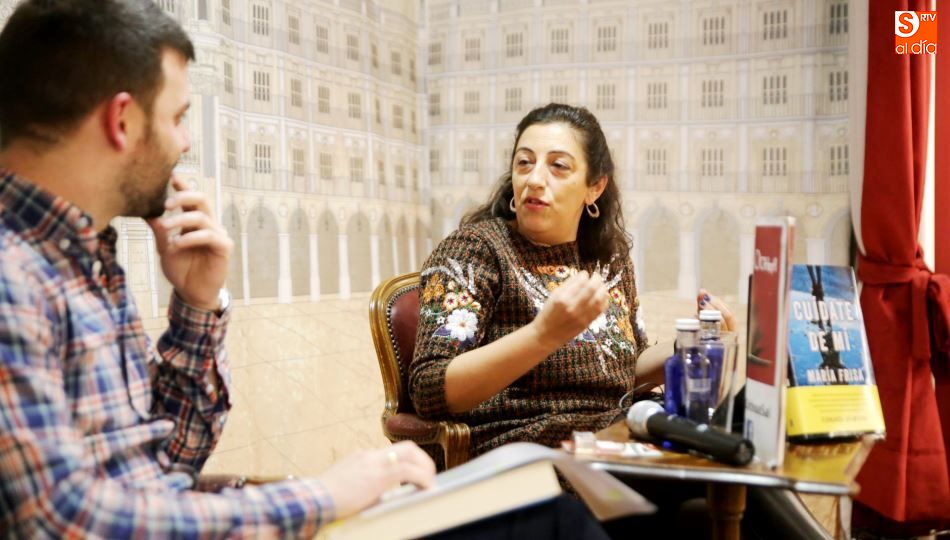 Un momento de la presentación del libro de María Frisa