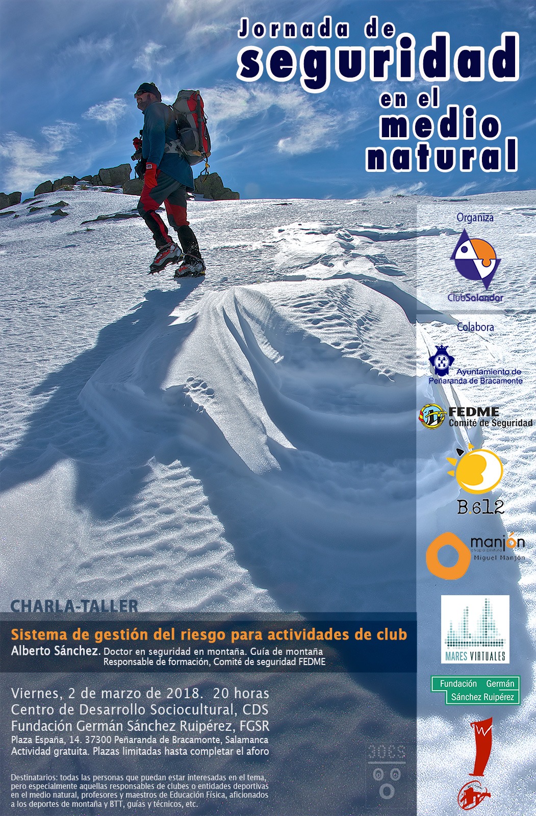 Salandar organiza este viernes una charla-taller dedicada a la gestión de los riesgos en las...