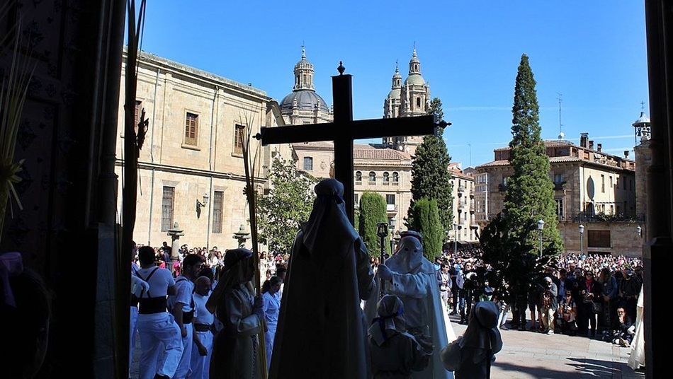 Semana Santa en Salamanca, desfile procesional del Domingo de Ramos.